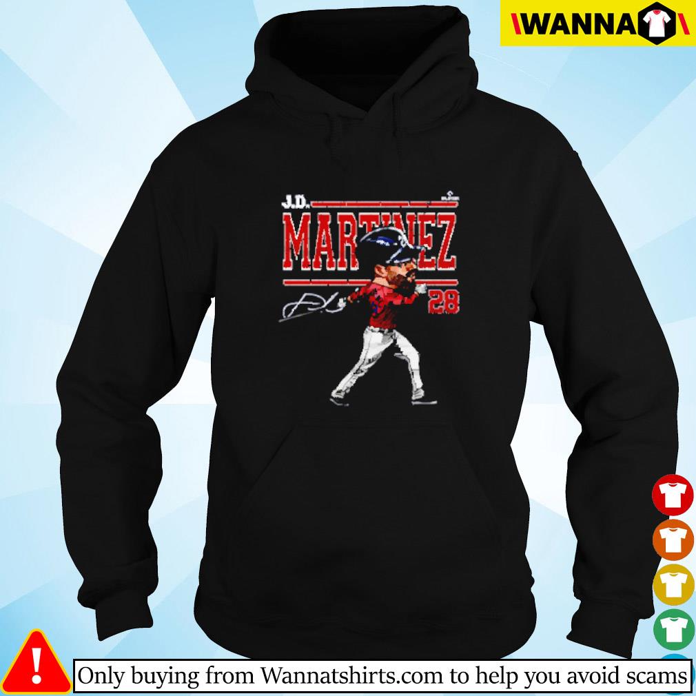 28 J.D. Martinez Boston baseball signature shirt, hoodie, sweater, long  sleeve and tank top