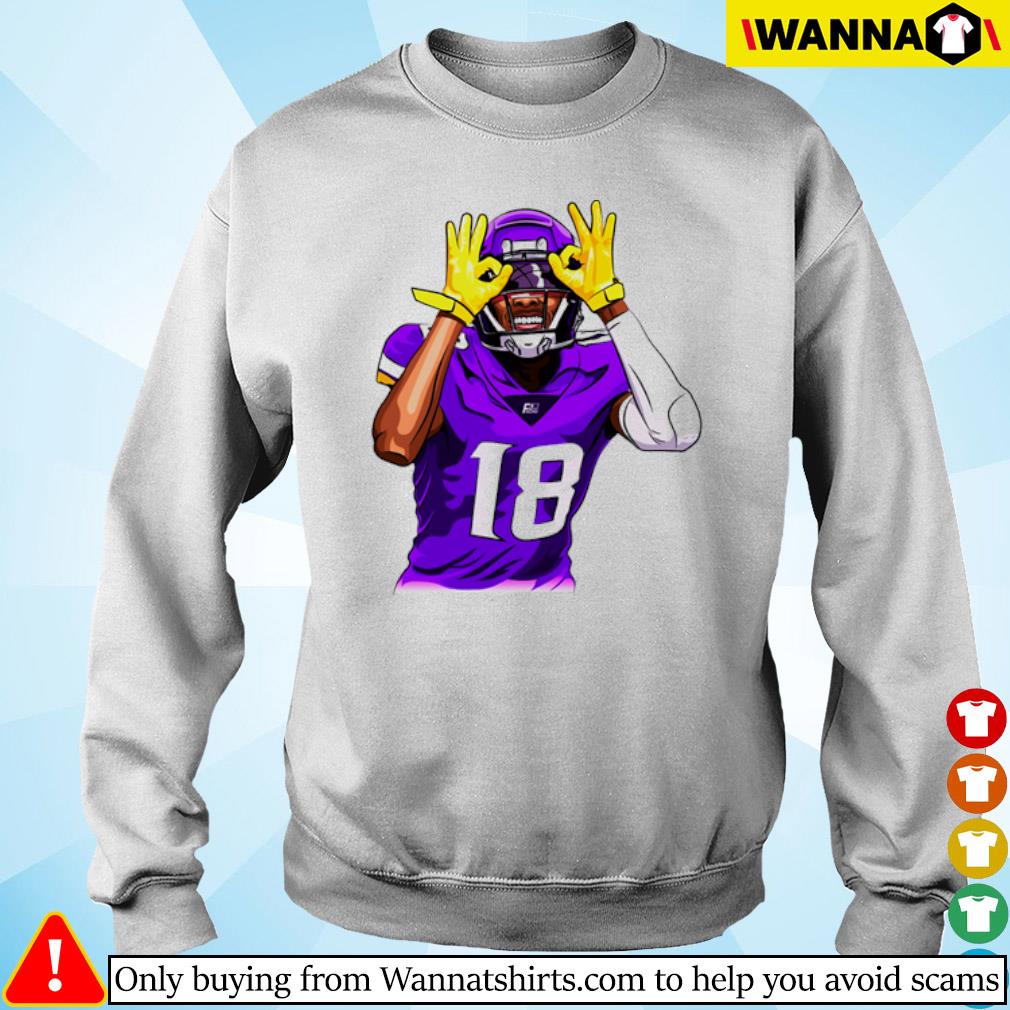 Justin Jefferson Minnesota Vikings hit' em with the Griddy signature retro  shirt, hoodie, sweater, long sleeve and tank top