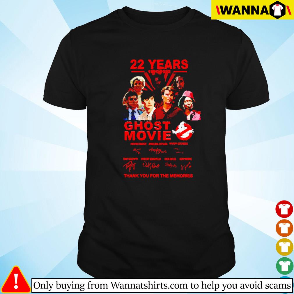 Top 22 years of Ghost movies 1990 2022 bring back that loving feeling  signatures shirt, hoodie, sweater and long sleeve