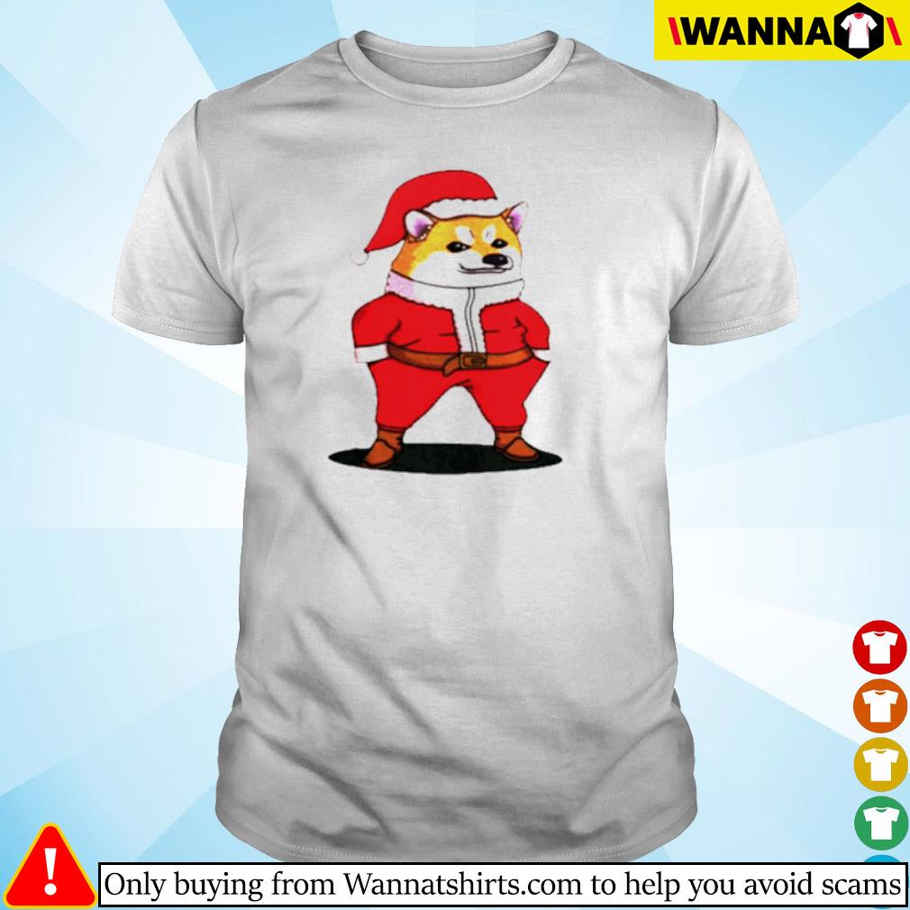 Awesome Shiba Inu Nafo Santa Fella Christmas shirt