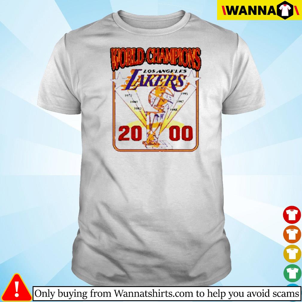 Official Pedro pascal world champions Los Angeles Lakers 2000 shirt