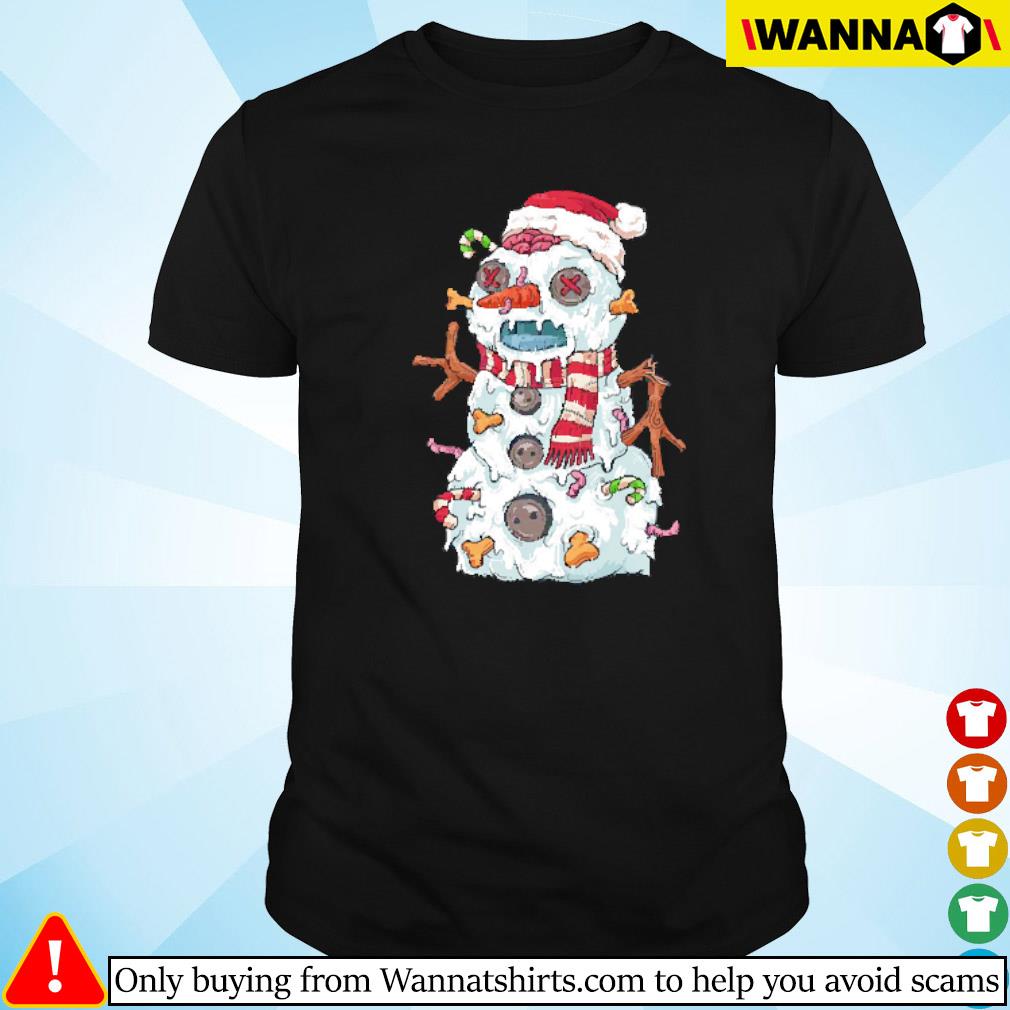 Official Zombies snowman Christmas shirt