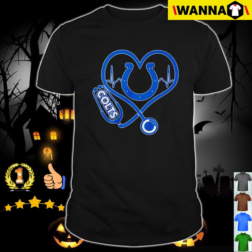 Heartbeat Nurse love Indianapolis Colts shirt - Online Shoping