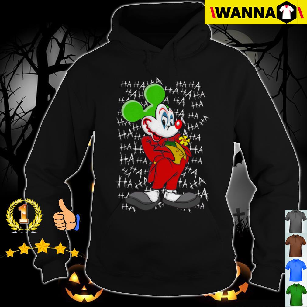 Joker Mickey Mouse ha ha ha shirt, hoodie, sweater and v-neck t-shirt