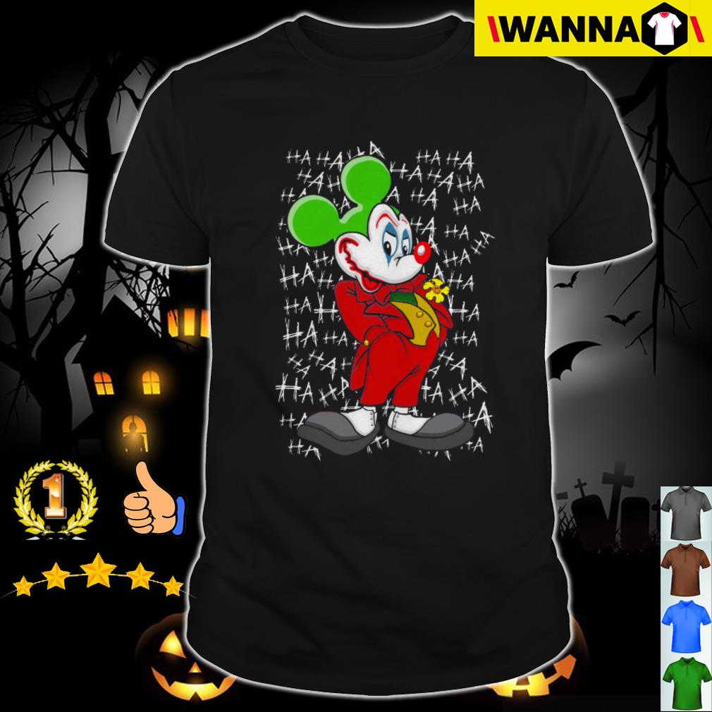 Joker Mickey Mouse ha ha ha shirt, hoodie, sweater and v-neck t-shirt
