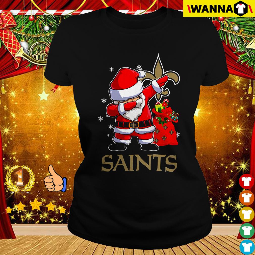 New Orleans Saints Santa dabbing Christmas sweater, shirt, hoodie