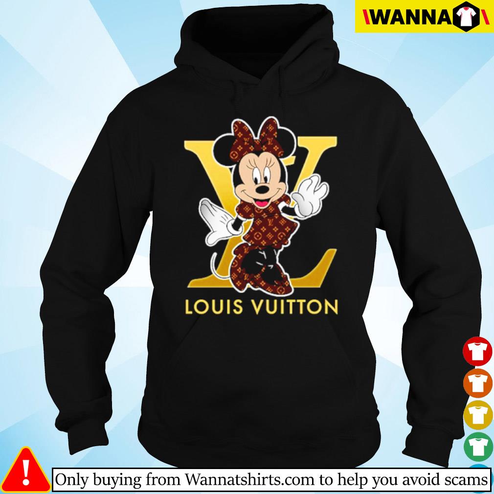 Minnie Mouse wearing Gucci Louis Vuitton shirt, hoodie, sweater